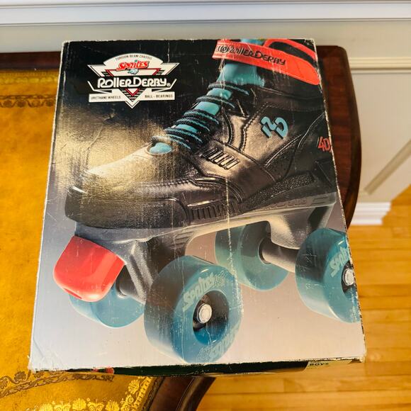 Vintage Kids Sprites Roller Derby 409 Quad Roller Skates Boys Size 5 with box - Picture 1 of 8
